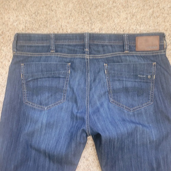 Mavi Zach Jeans Straight Leg Dark Wash Denim Modern Stretch Mens Size 40x32 - Picture 11 of 12